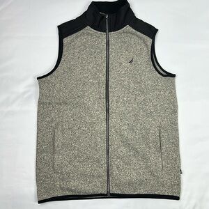 Nautica Boys Large 14-16 Full Zipper Pockets‎ Fleece Vest